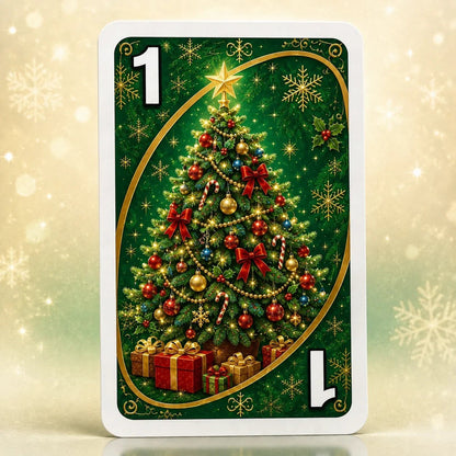 🃏UNO Christmas Edition🎄 Holiday Family Card Game with 112 Festive Cards