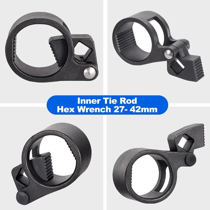 27–42mm Inner Tie Rod Wrench Heavy-Duty Chrome Vanadium Steel Tool
