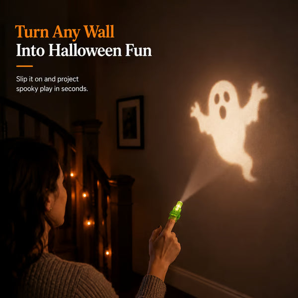 🎃36PCS Halloween Finger Projector Lights – Mini Pattern Projector