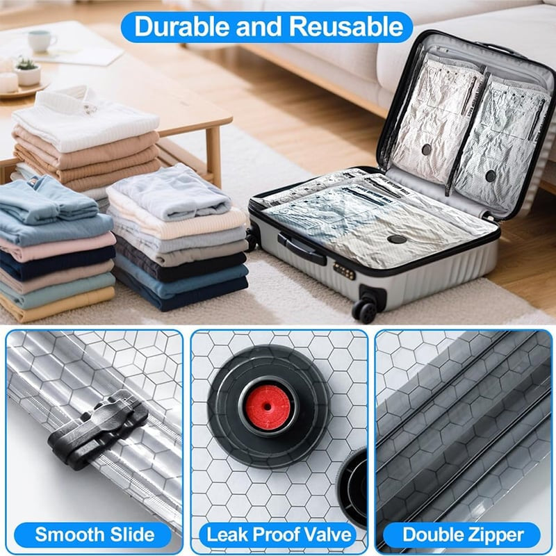 🎁Cordless Travel Vacuum Storage Compression Bag Set