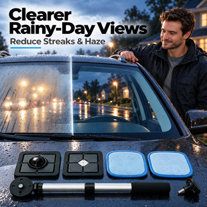 Dual Magnetic Car Windshield Cleaner | Streak-Free Auto Glass Cleaning Kit⭐
