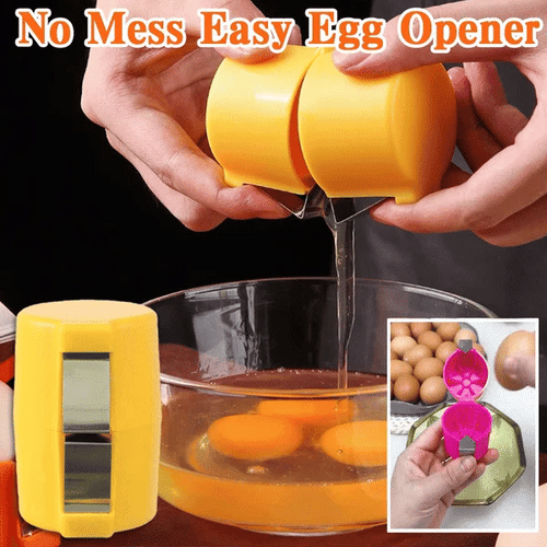 🎊Stainless Steel Egg Opener – Crack, Cut, and Separate Eggs Easily🍳