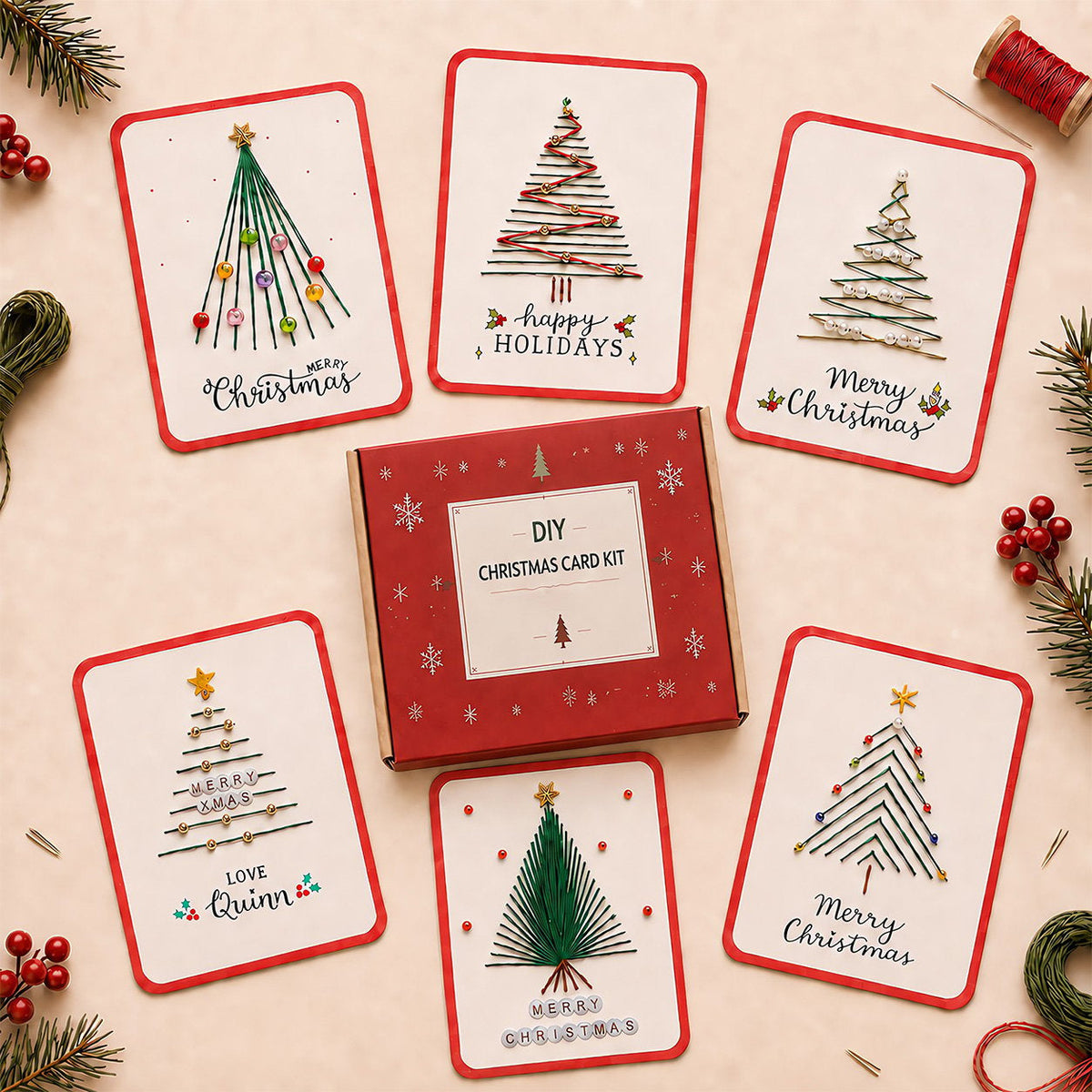 🎄Merry & Bright Christmas DIY Kit (6 pcs)