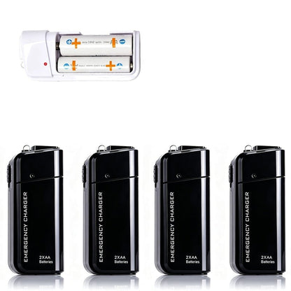 🔋 Emergency Phone Charger – AA Battery Powered USB Backup with LED Flashlight