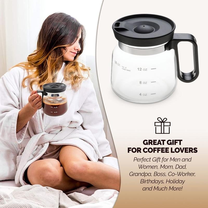 💕49% OFF💖☕ 16 Oz Glass Coffee Mug – Coffee Pot Style