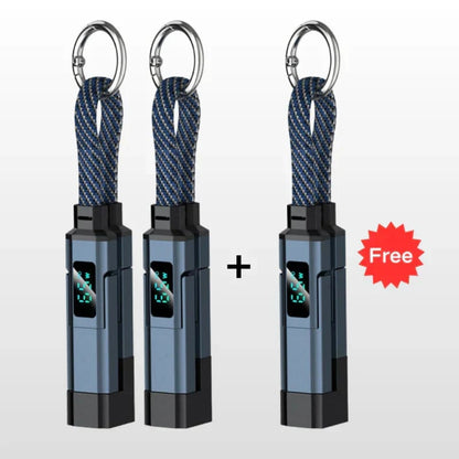 4-in-1 Digital Display Keychain Charging Cable🔋📱