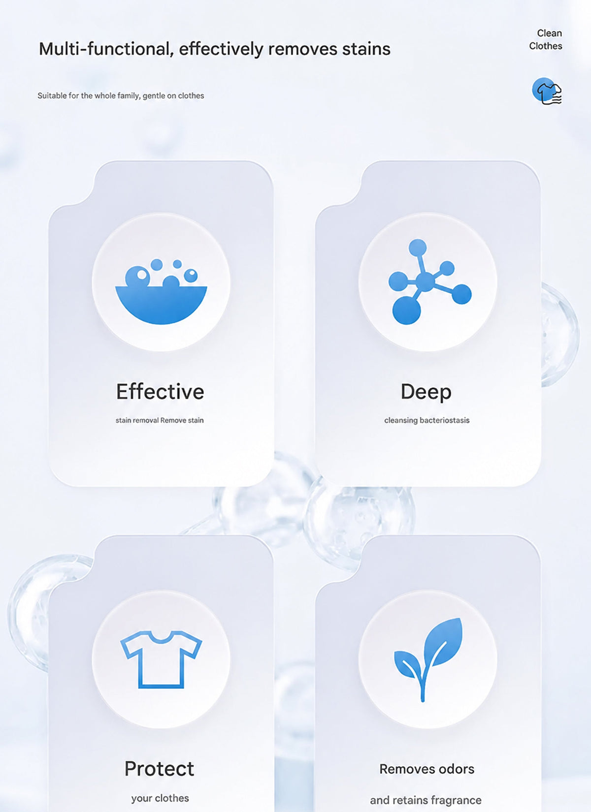 Clothing emulsifier, Non-Ionic Laundry Pre-Treatment - Your Go-To Laundry Cleaner✨