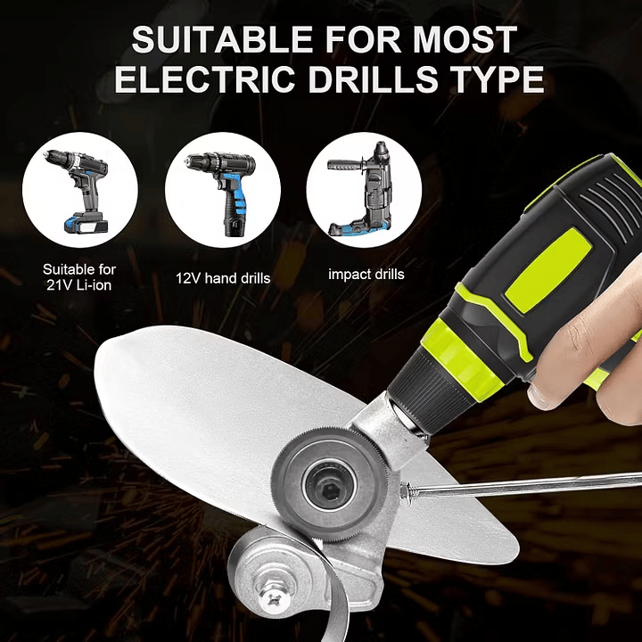 Sheet Metal Cutter Drill Attachment 🛠️
