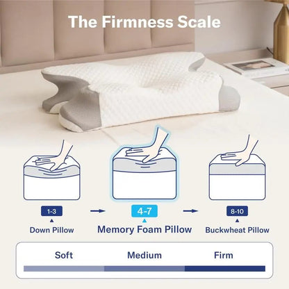 Cervical Pillow for Cozy Sleep，Pillow for Cozy Sleep，Orthopedic Bed Pillow for Side, Back, and Stomach Sleeper