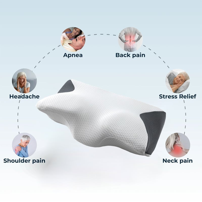 Cervical Pillow for Cozy Sleep，Pillow for Cozy Sleep，Orthopedic Bed Pillow for Side, Back, and Stomach Sleeper