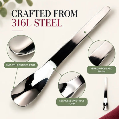 Scoop Desserts Instantly! No-Bend 316L Deep-Bowl Spoon
