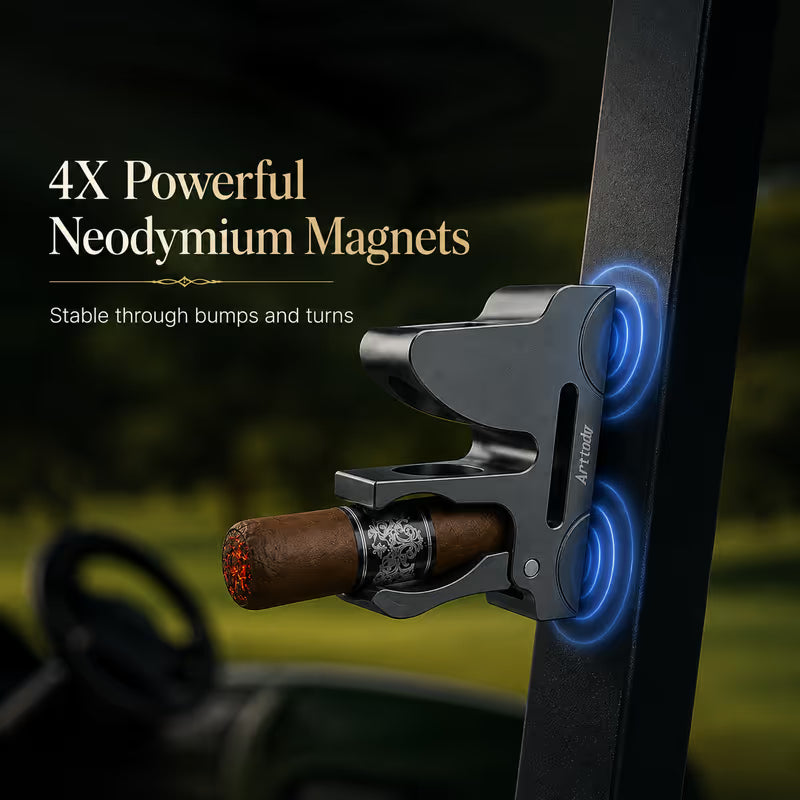 🔥Universal Magnetic Cigar Clip for Golf Cart