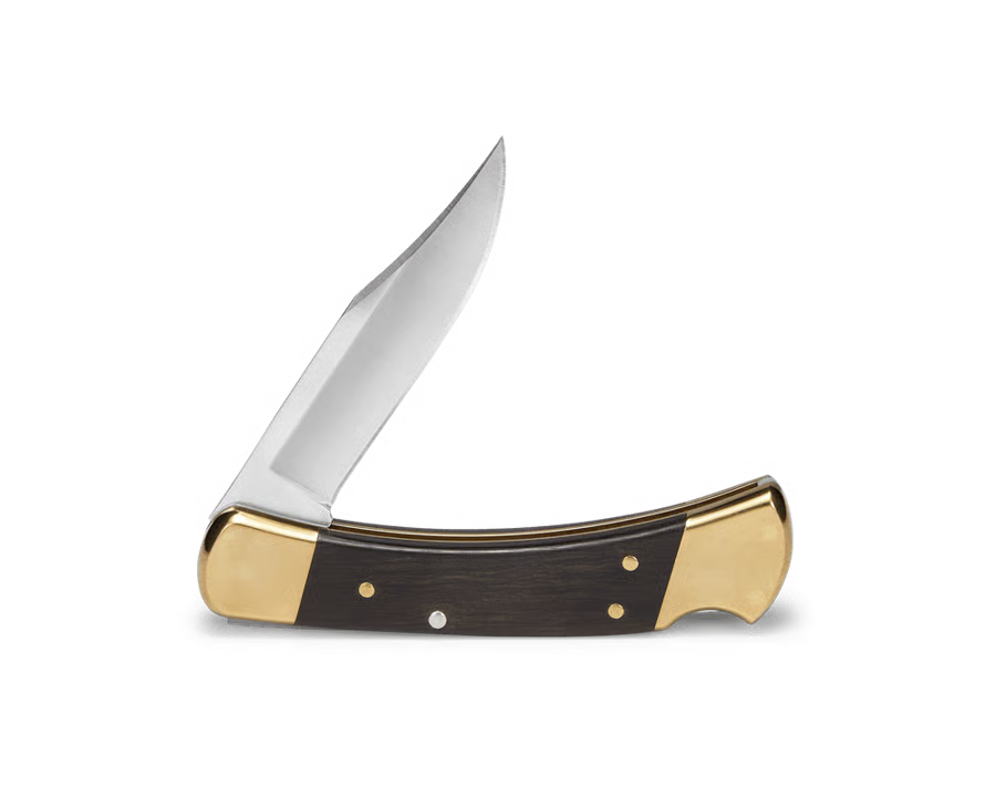 Classic Folding Hunting Knife Collection: 420HC & MagnaCut Steel Blades with Genuine Ebony & Brass/Nickel Silver Handles