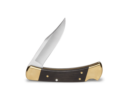 Classic Folding Hunting Knife Collection: 420HC & MagnaCut Steel Blades with Genuine Ebony & Brass/Nickel Silver Handles