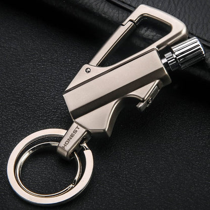 3-in-1 Permanent Match & Carabiner Keychain