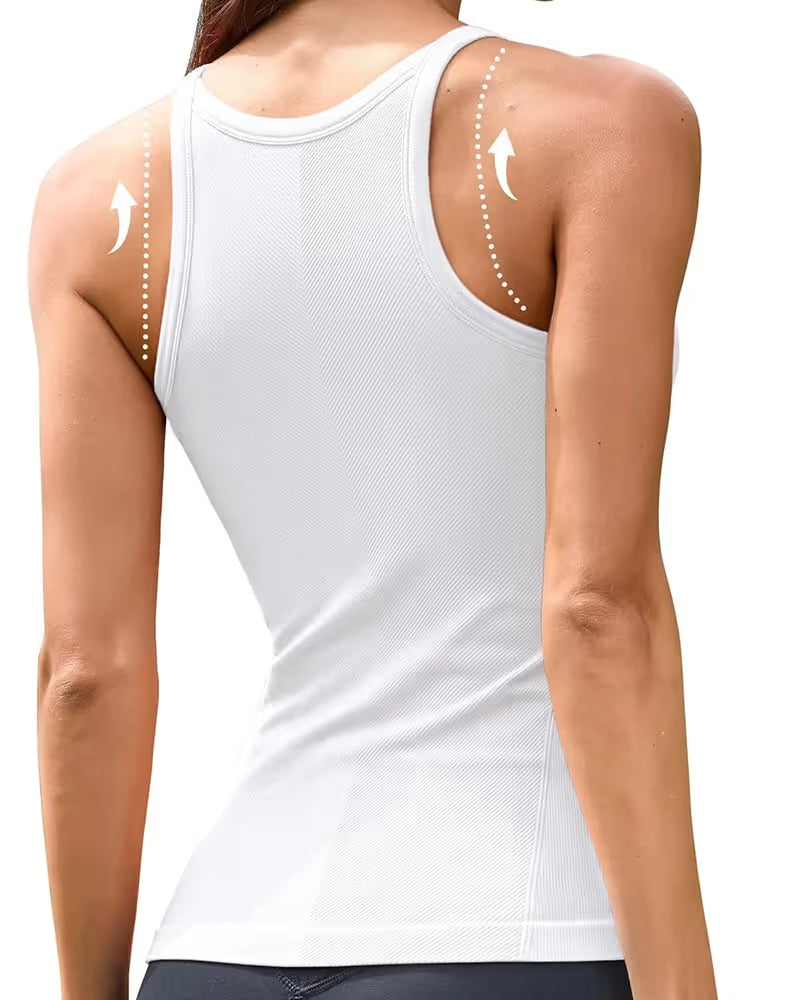 Built-In Bra Racerback Sports Cami Top