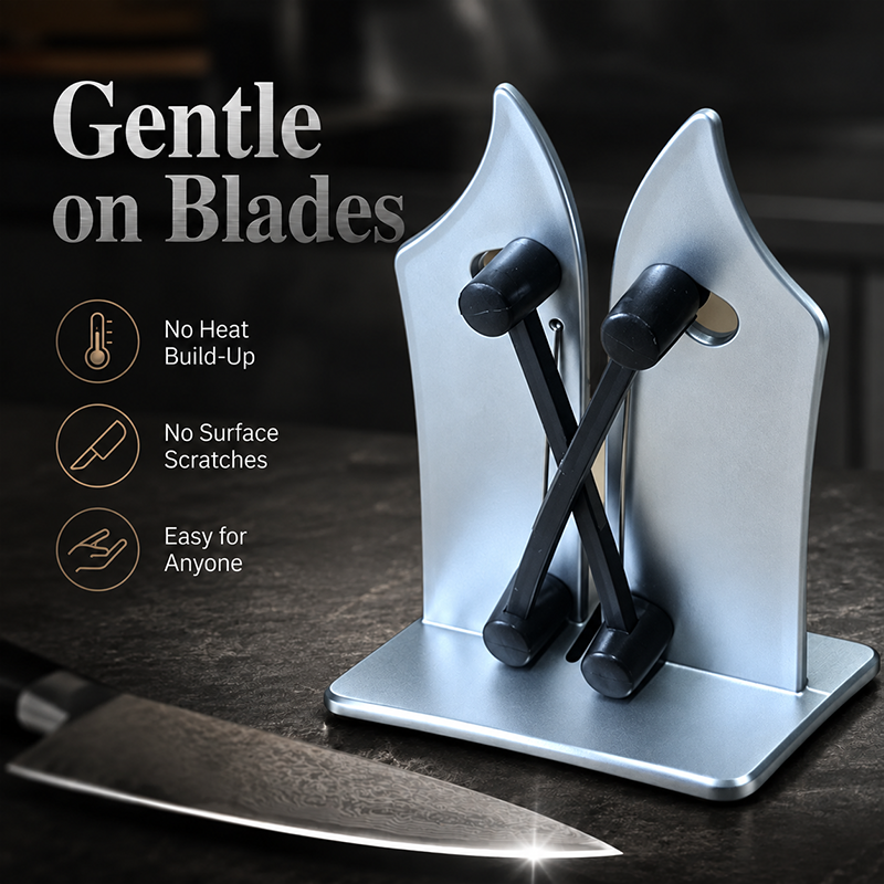 🔪Professional Stainless Steel Knife Sharpener – Fast Sharpening for Smooth, Wavy & Micro-Tooth Blades, Adjustable 16°-32°