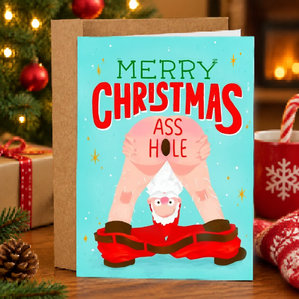 🎄🎅Greetings Funny Inappropriate Christmas Card 9-Piece Set