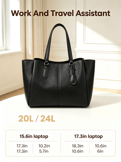 💼Laptop Tote Bag – Triple Compartments, Fits 15.6" & 17.3" Laptops