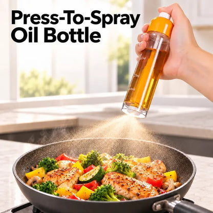 🔥Refillable Oil Spray Bottle for Cooking, 🍢Olive Oil Sprayer with Nozzle at the Bottom🧂