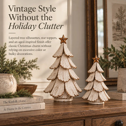 🎄🌙Vintage Christmas Tree Figure with Lighting