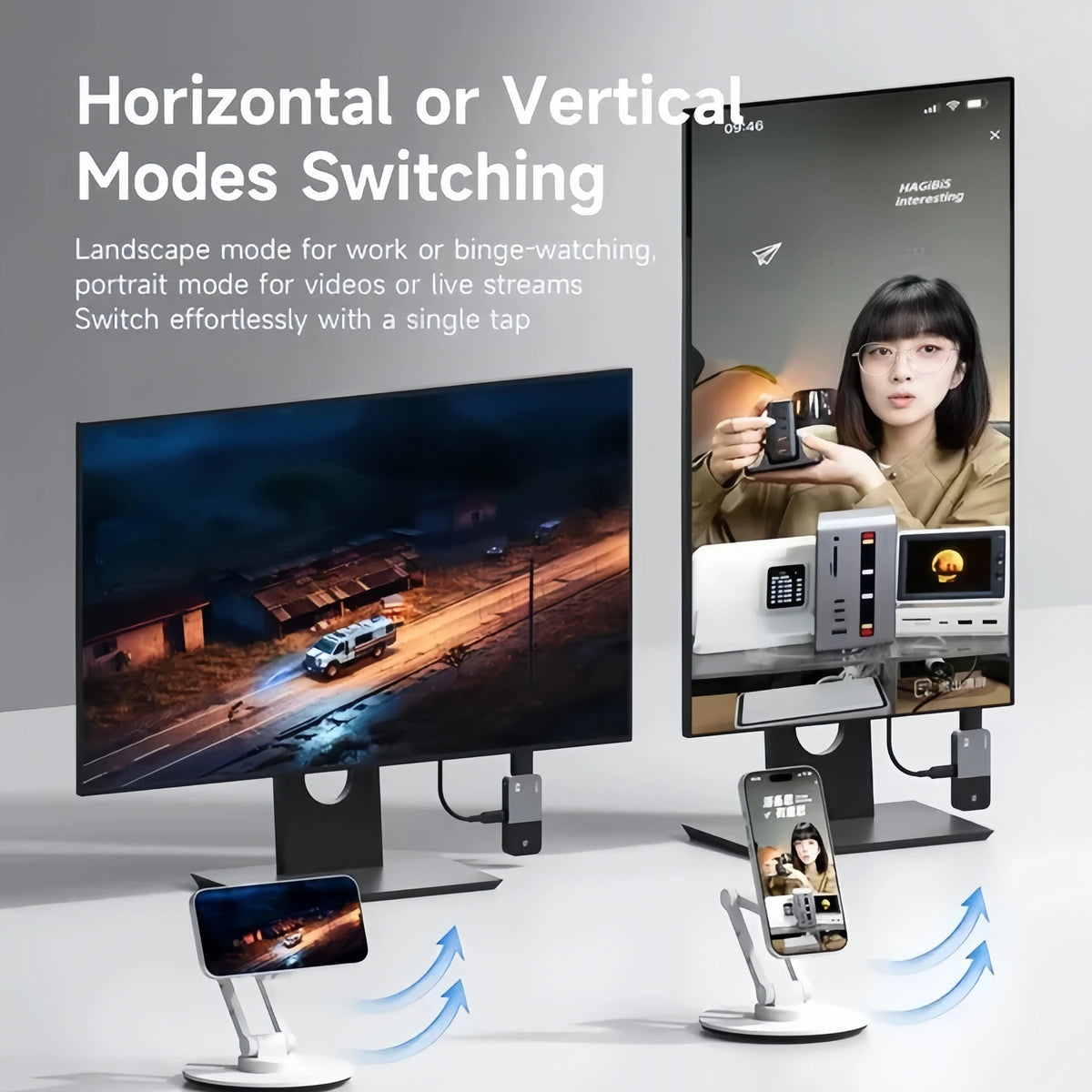 📺 Wireless HDMI Display Adapter Kit – Plug & Play USB-C Transmitter and HDMI Receiver for Cable-Free Screen Mirroring, 1080P Video Projection for Laptops, TVs, Monitors & Projectors