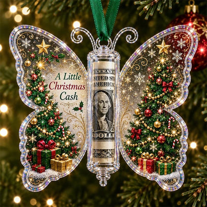 🦋💵 Christmas gift with butterfly decoration – Money holder for Christmas as a memento 🎄✨