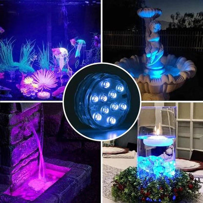 📢📢BIG SALE !!⏰Submersible Waterproof Remote Control LED Lights for Pool