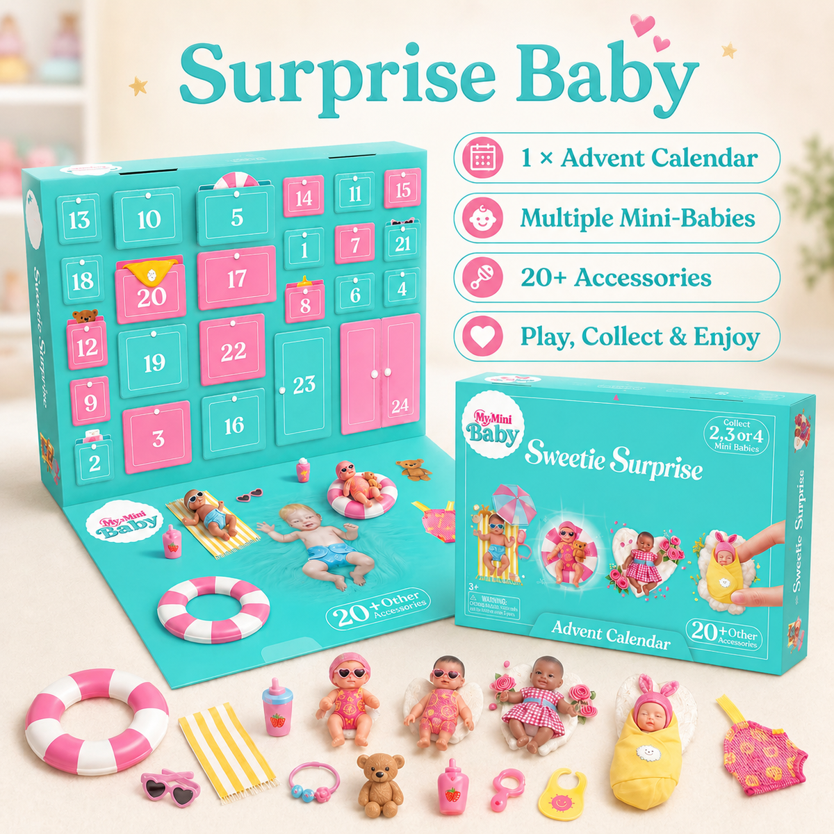 🎄 Mini-Baby Advent Calendar – Little surprises for every day