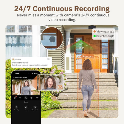 🔥 Crystal-clear security 2K camera