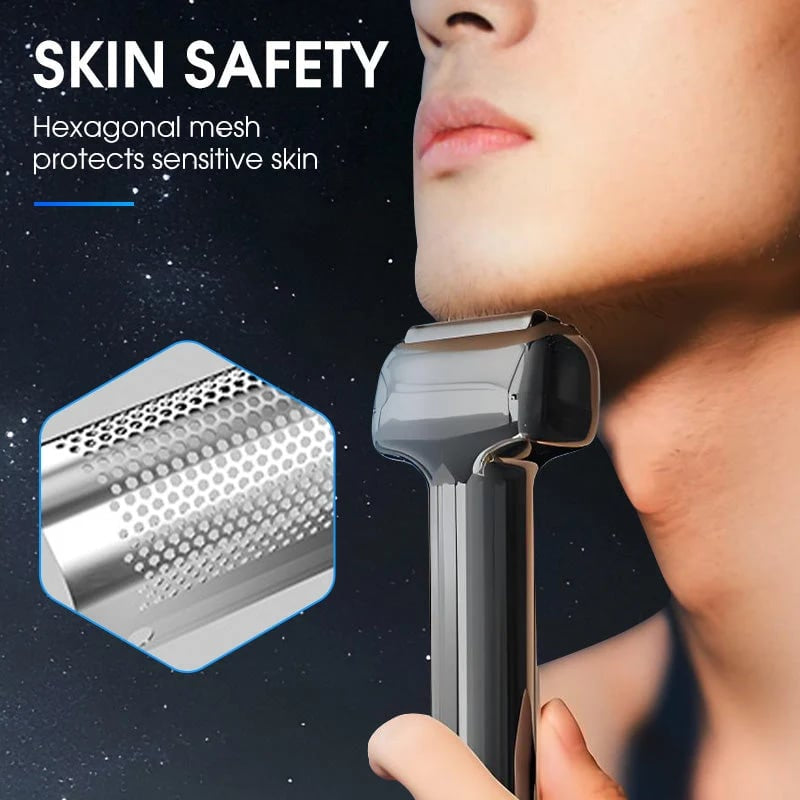 🪒Men's Rechargeable Foil Electric Shaver – Efficient Close Shaving, Cordless Portable Wet & Dry Beard Razor for Daily Grooming