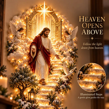 ✨ Jesus Light of Heaven Christmas Wall Hanging✝️