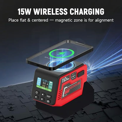 Adjustable 2-30V DC Voltage Regulator - Compatible with Milwaukee 18V Battery