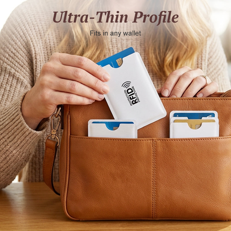8 Pack RFID Blocking Anti Theft Card Sleeves