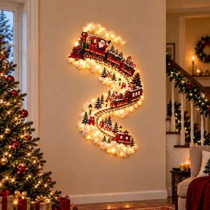Illuminated Christmas wall decoration Magical Christmas path – Festive light decoration with 10 Christmas motifs
