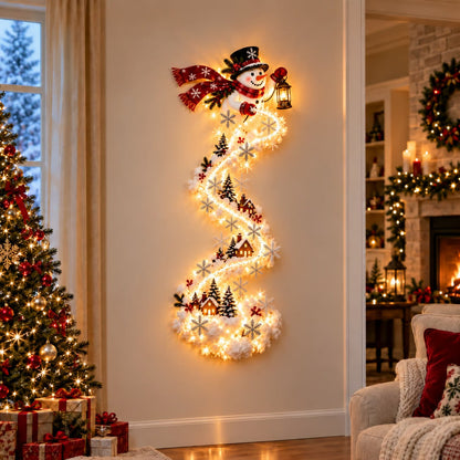 Illuminated Christmas wall decoration Magical Christmas path – Festive light decoration with 10 Christmas motifs