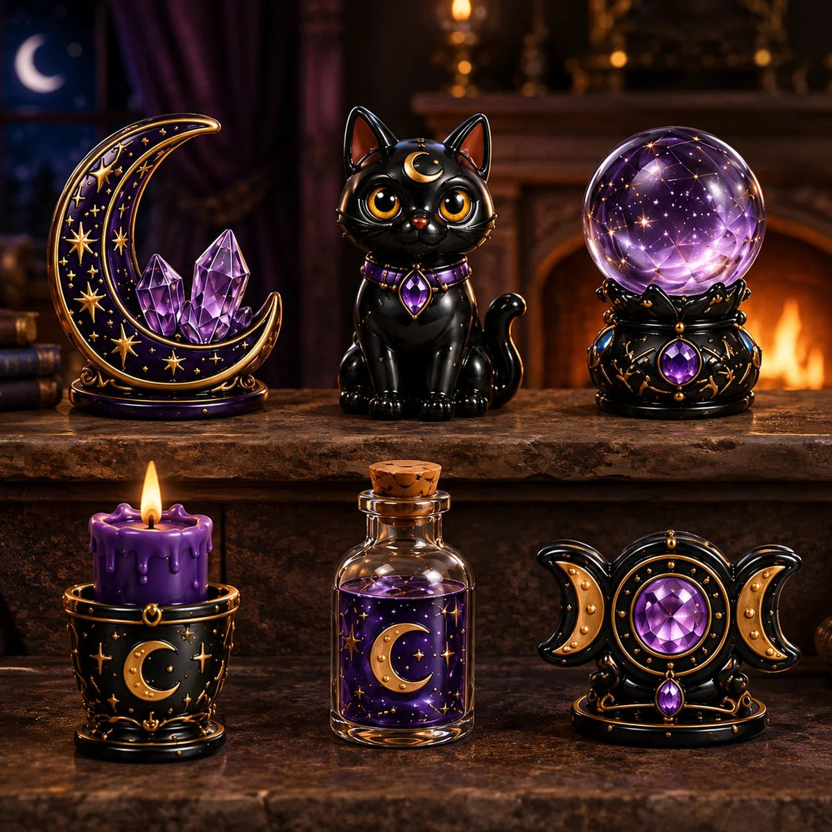🔮 2026 "Crystal Witch" Advent Calendar | 24 days filled with mystical miniatures, crystal-inspired surprises, and enchanting magic ✨