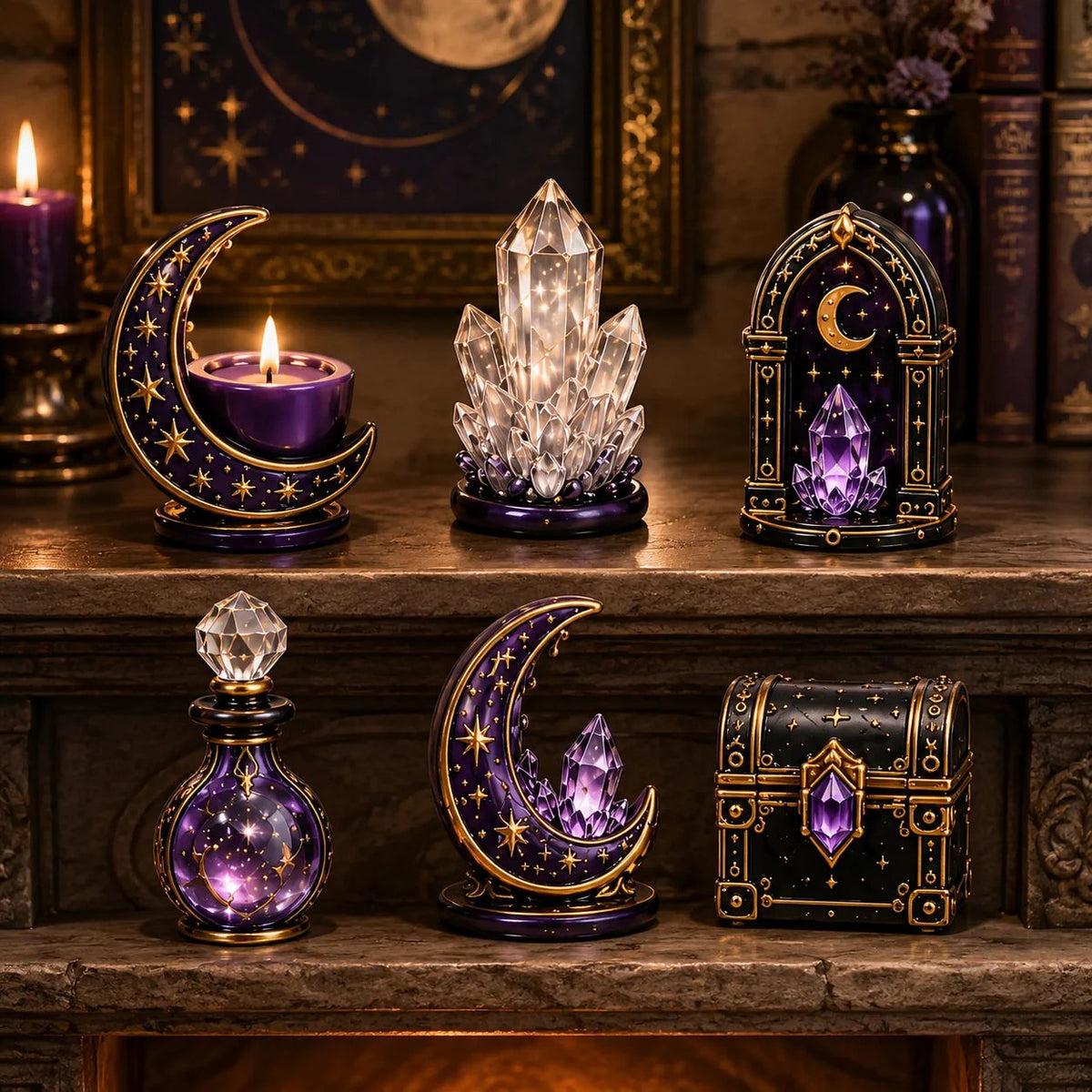 🔮 2026 "Crystal Witch" Advent Calendar | 24 days filled with mystical miniatures, crystal-inspired surprises, and enchanting magic ✨