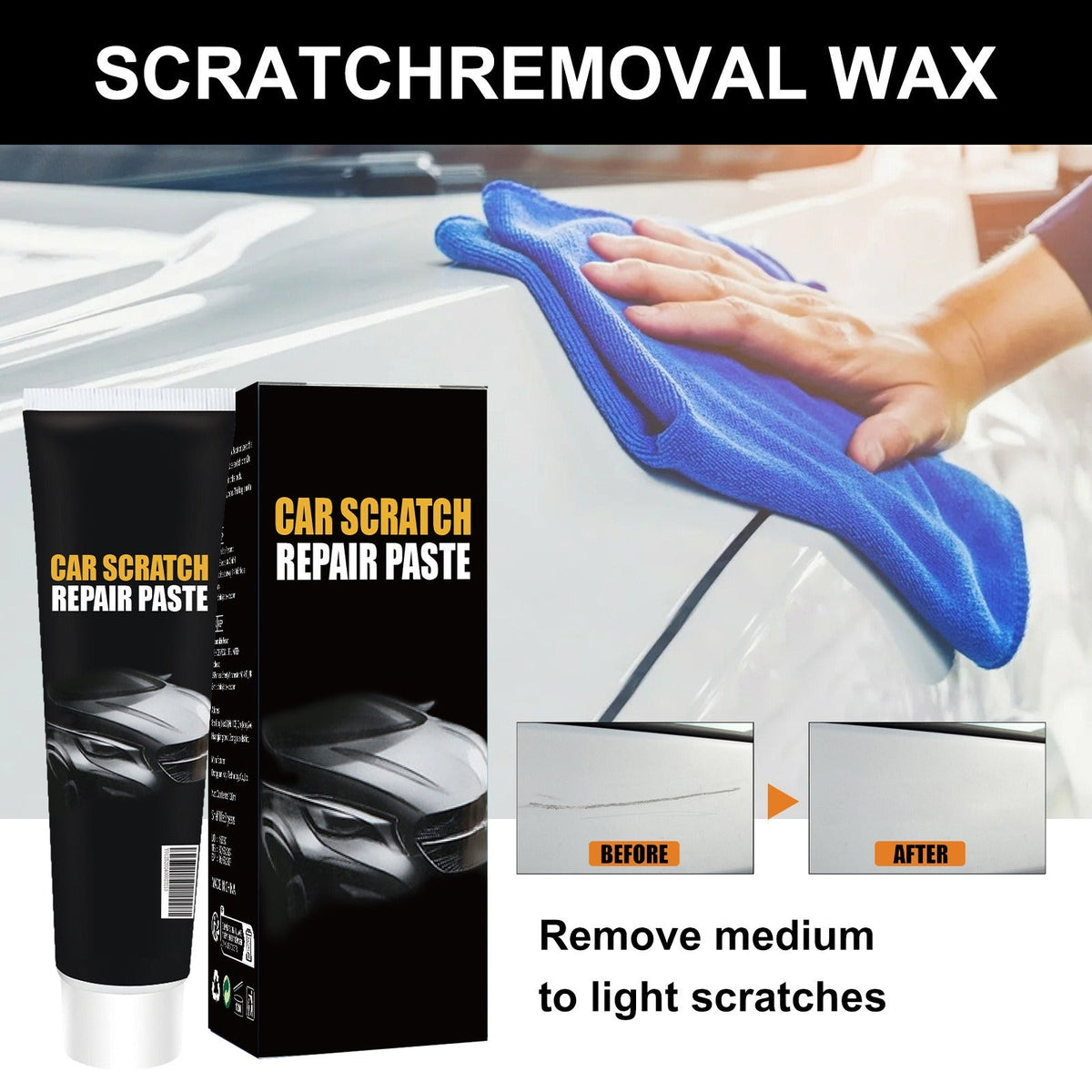 🔥Car Scratch Repair Paste– Easy Application, Quick Drying & Invisible Finish 🔧