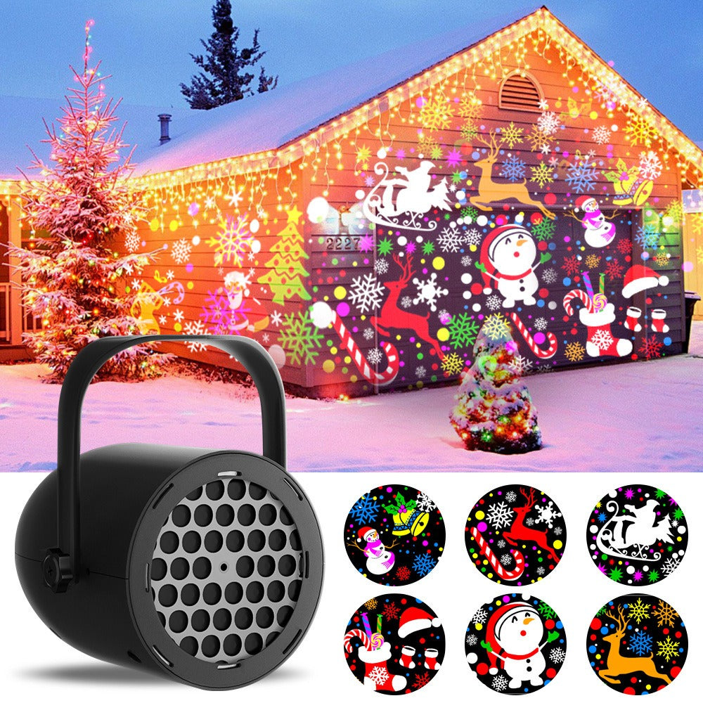 🎄✨LED Christmas Projection Lamp – 16 Patterns of Pure Holiday Magic