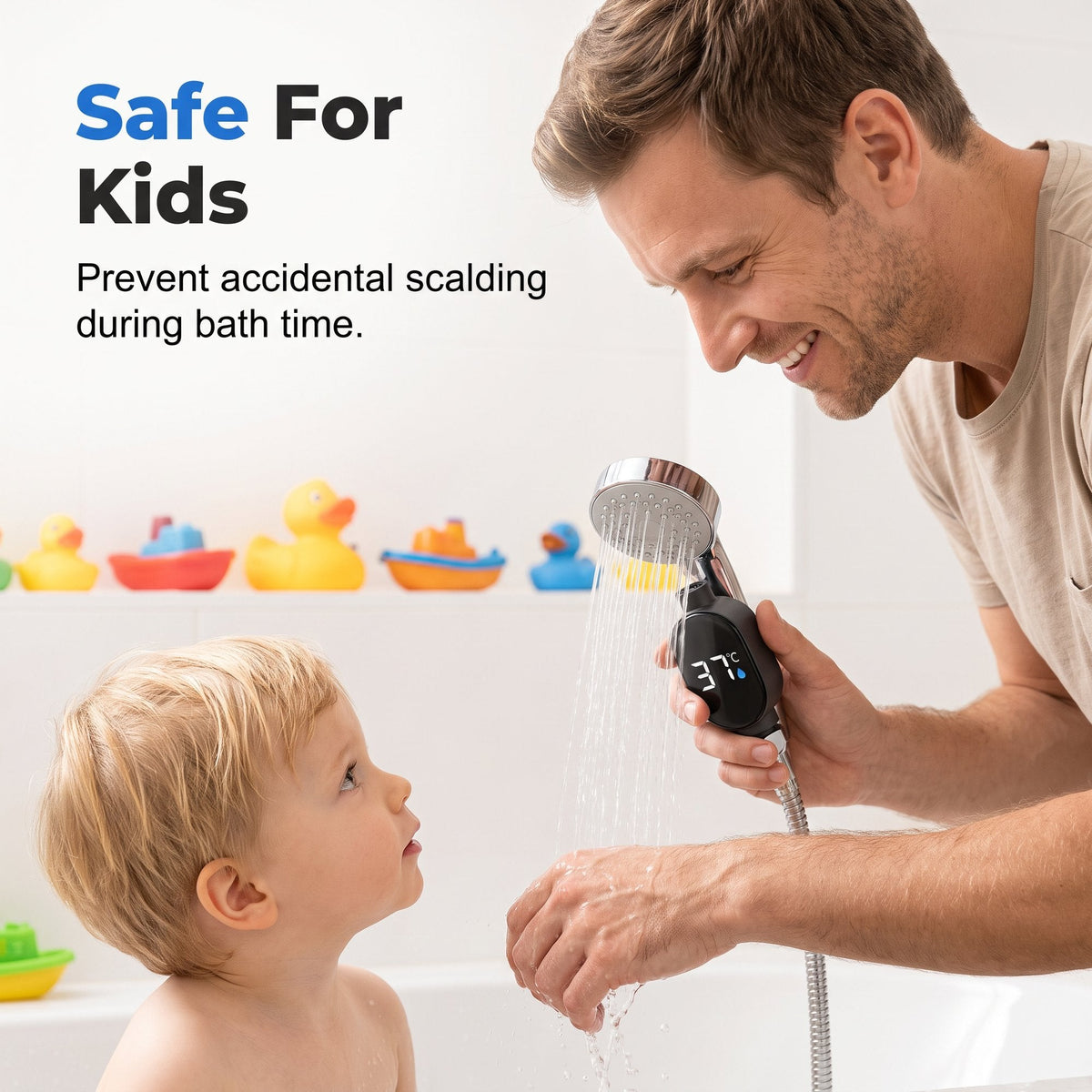 Smart LED shower thermometer（2PCS）
