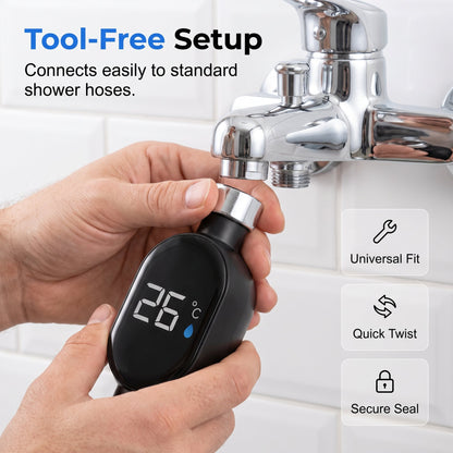 Smart LED shower thermometer（2PCS）