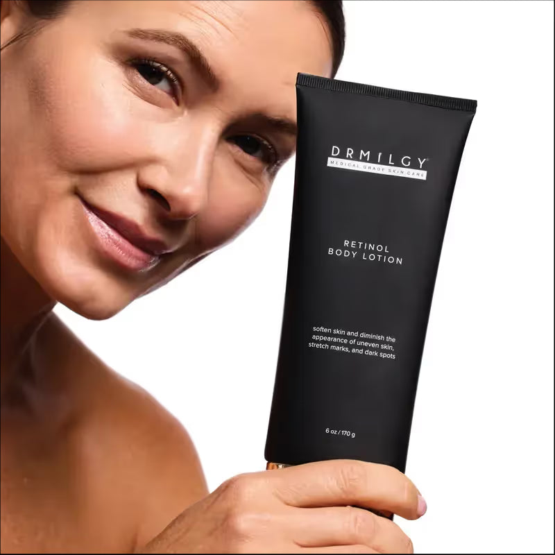 DRMILGY Retinol Body Lotion 6 oz with Shea Butter and Ceramides Skin Care Hydrating
