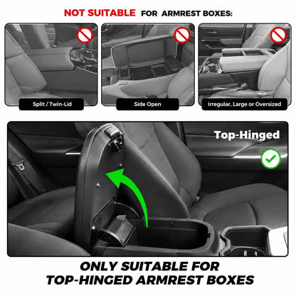 Multifunctional PU Leather Car Armrest Box Mat