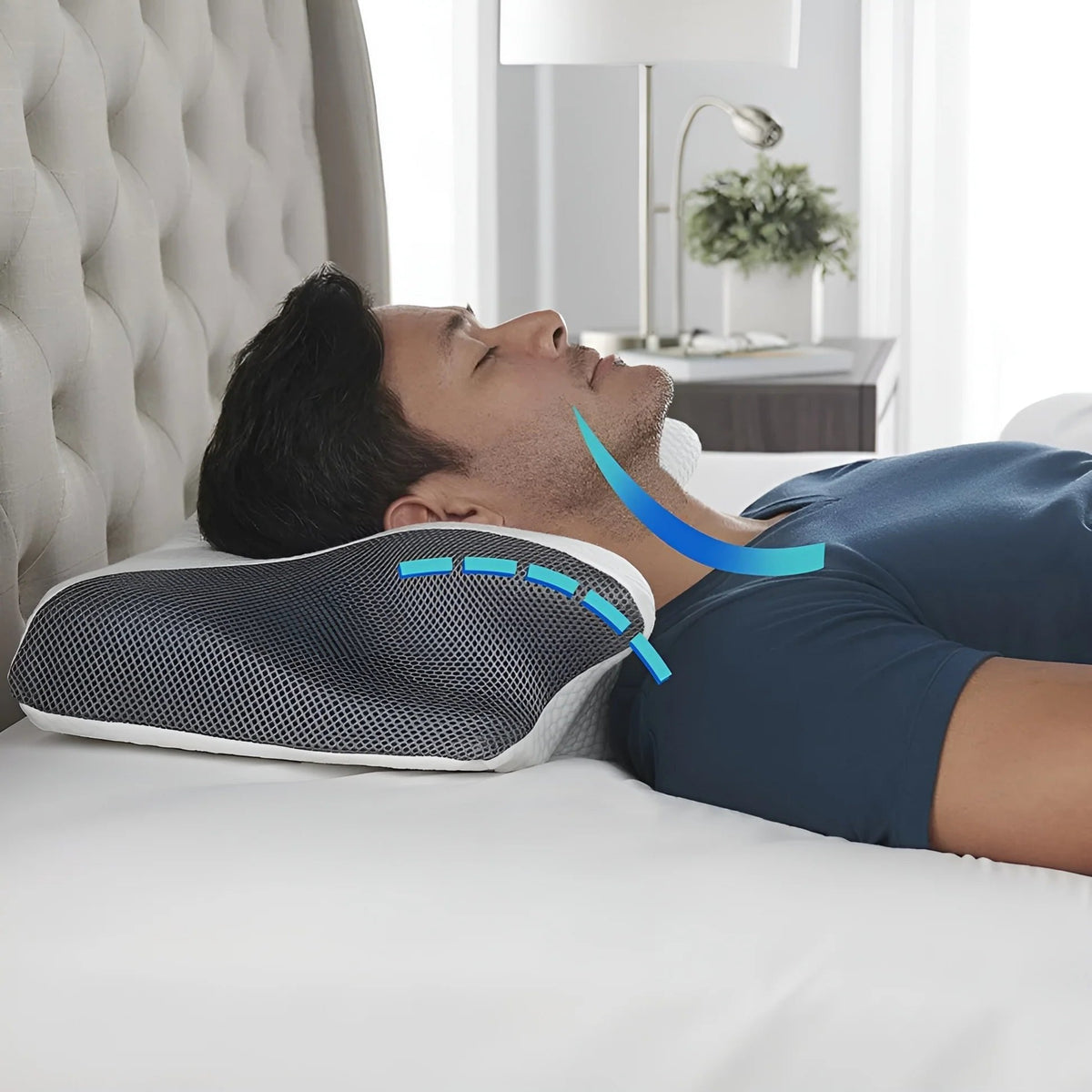 Cervical Pillow for Cozy Sleep，Pillow for Cozy Sleep，Orthopedic Bed Pillow for Side, Back, and Stomach Sleeper