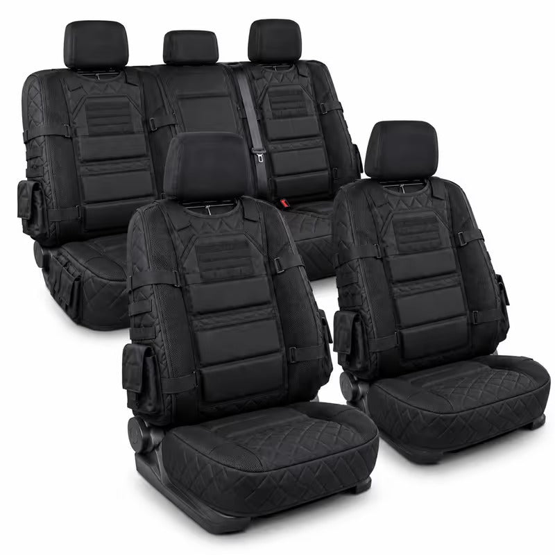 🎖️ Military‑Style Auto Seat Protectors｜Universal Fit Heavy‑Duty Cushion For Long‑Drive Vehicle Owners