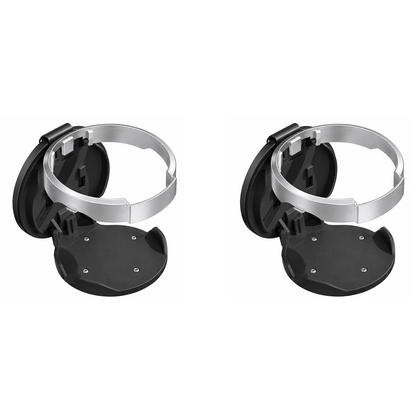 Universal Foldable Car Cup Holder with Storage Hook | Space-Saving Door Mount Organizer