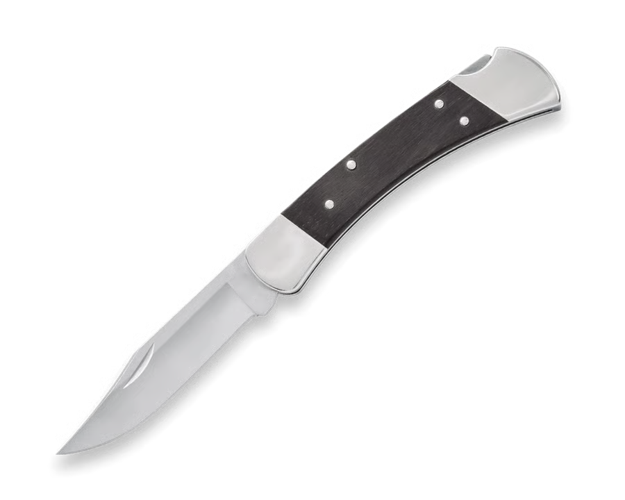 Classic Folding Hunting Knife Collection: 420HC & MagnaCut Steel Blades with Genuine Ebony & Brass/Nickel Silver Handles