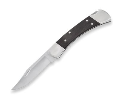Classic Folding Hunting Knife Collection: 420HC & MagnaCut Steel Blades with Genuine Ebony & Brass/Nickel Silver Handles