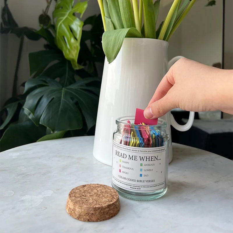 ✝️Inspirational Bible Verses Jar 🎁 A Reminder of God's Words💖
